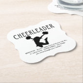 チアリーダー感動的引用文 ペーパーコースター (アングル)