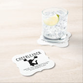 チアリーダー感動的引用文 ペーパーコースター (インサイチュ)