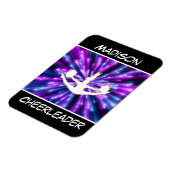 チアリーダー紫と青の爆発 マグネット (左側)