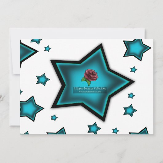 チアリーダー誕生日パーティー 招待状 (裏面)