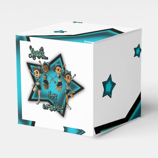 チアリーダー誕生日 フェイバーボックス (正面サイド)