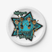 チアリーダー誕生日 ペーパープレート (正面)