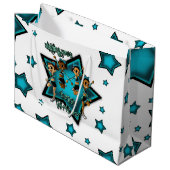 チアリーダー誕生日 ラージペーパーバッグ (正面アングル)