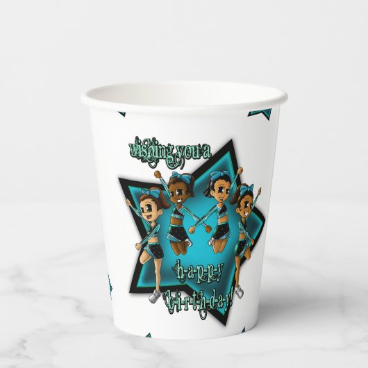 チアリーダー誕生日 紙コップ (裏面)