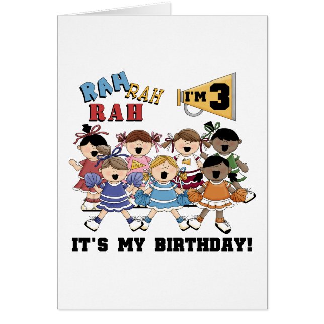 チアリーダー3rd誕生日Tシャツとプレゼント (正面)