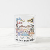 チアリーダー3rd誕生日Tシャツとプレゼント フロストグラスマグカップ (中央)