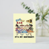 チアリーダー3rd誕生日Tシャツとプレゼント ポストカード (スタンド正面)