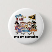 チアリーダー3rd誕生日Tシャツとプレゼント 缶バッジ (正面)