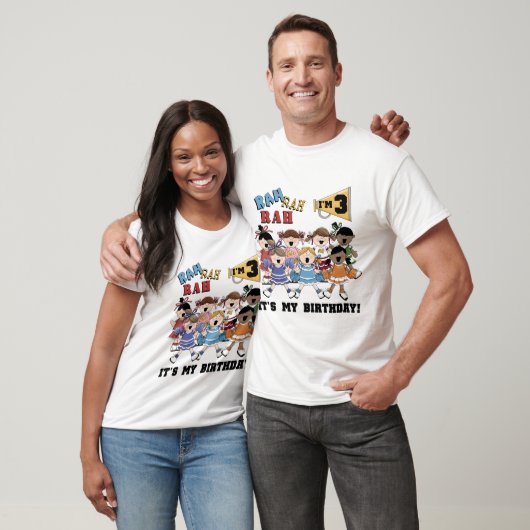 チアリーダー3rd誕生日Tシャツとプレゼント Tシャツ (ユニセックス)
