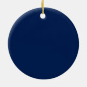 チアリーダー ガール クリスマス オーナメント 青 金 (裏面)