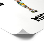 チアリーダー シルエット チアチーム 写真 コラージュ ポスター (角)