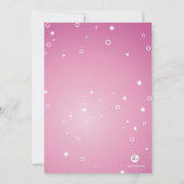 チアリーダー シルエット 招待状 (裏面)