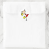 チアリーダー・スティック・フィギュア ラウンドシール (バッグ)