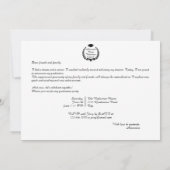 チアリーダー チア シニア クラス 2023 卒業式 招待状 (裏面)