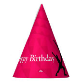 チアリーダー「ハッピーバースデーパーソナライズされた」 パーティーハット (左)