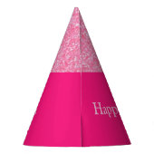 チアリーダー"ハッピーバースデー"グリッターパーティー帽子 パーティーハット (裏面)