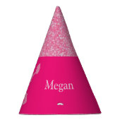 チアリーダー"ハッピーバースデー"グリッターパーティー帽子 パーティーハット (右)