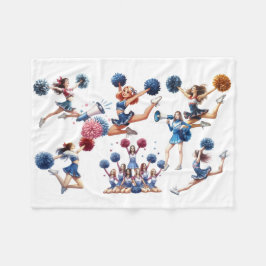 チアリーダー フリースブランケット