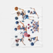 チアリーダー フリースブランケット (正面)