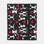 チアリーダー フリースブランケット (正面)