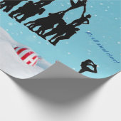 チアリーダー「メリークリスマス」 ラッピングペーパー (角)