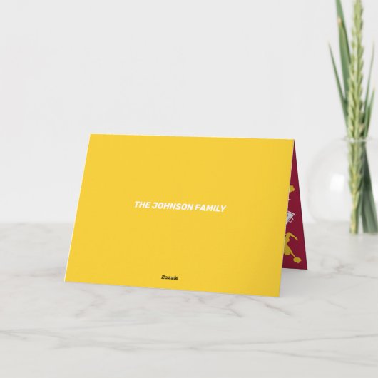 チアリーダー 招待状 (裏面)