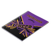 チアリーダー – 紫、金ゴールド、黒 ノートブック (左側)