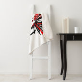 チアリーダー📣 – 黒、白、赤 シェルパブランケット (インサイチュ)