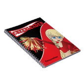 チアリーダー | DIY名 |赤 ノートブック (右側)