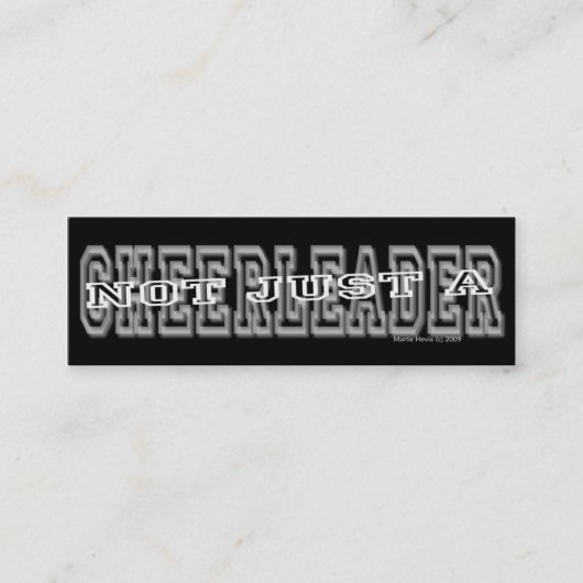チアリーダー – Social Media Personal Card スキニー名刺 (正面)