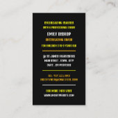 チアリーダーQRコード署名、チアリーダーコーチ 名刺 (裏面)