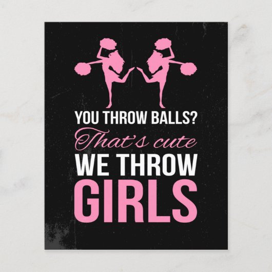 チアリーティングおもしろい引用文 |可愛いチアリーティング チラシ (正面)