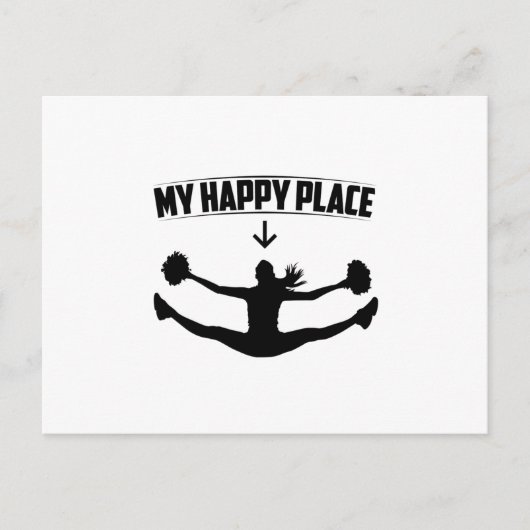 チアリーティングことわざ |スポーツのチアリーダーの贈り物 ポストカード (正面)