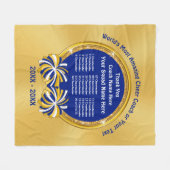 チアリーティングのコーチのギフトのアイディア、すべてのチアリーダー フリースブランケット (正面(横))