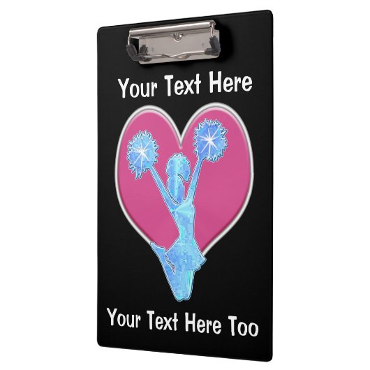 チアリーティングのコーチのギフト、パーソナライズなクリップボード クリップボード (左)