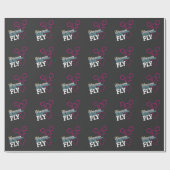 チアリーティングのスポーツのチアリーダーのギフト ラッピングペーパー (フラット)