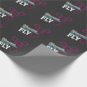 チアリーティングのスポーツのチアリーダーのギフト ラッピングペーパー (角)