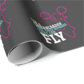 チアリーティングのスポーツのチアリーダーのギフト ラッピングペーパー (ロールコーナー)