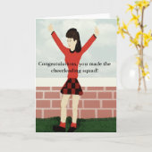 チアリーティングの分隊カードを作りました カード (黄色い花)