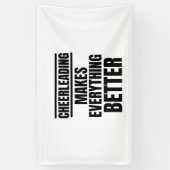 チアリーティングはすべてを改善する 横断幕 (縦)