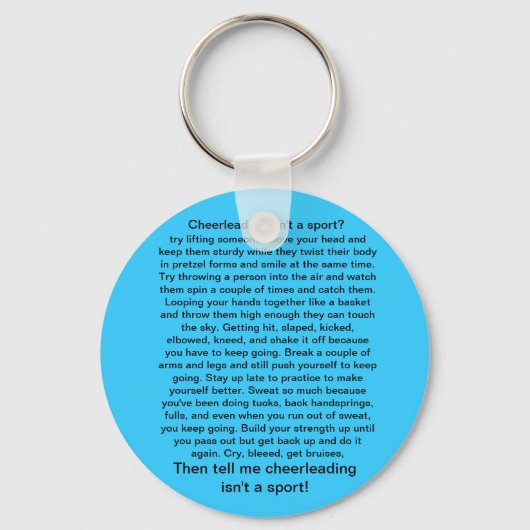 チアリーティングはスポーツ キーホルダー (正面)