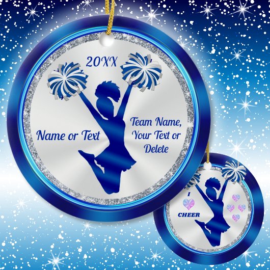 チアリーティングオーナメント、パーソナライズされた応援ギフト、 セラミックオーナメント