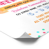 チアリーティングキャンプスクールイベントテンプレート ポスター (角)