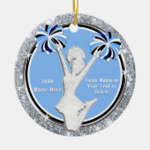 チアリーティングギフトアイディア格安，応援オーナメント セラミックオーナメント (正面)