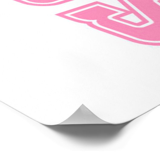 チアリーティングギフトアイディア |かわいいチアリーティングデザイン ポスター (角)