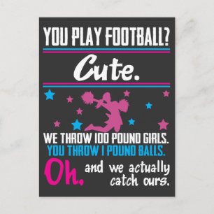 チアリーティングギフト遊You Football That is cute ポストカード
