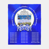 チアリーティングギフト高齢者のための応援コーチのギフト フリースブランケット (正面)