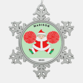 チアリーティングクリスマスコレクション2023 スノーフレークピューターオーナメント