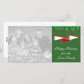 チアリーティングクリスマスフォトカード シーズンカード (正面/裏面)