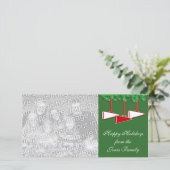 チアリーティングクリスマスフォトカード シーズンカード (スタンド正面)